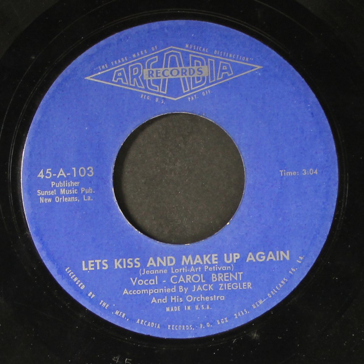 lets kiss and make up again / you're an angel by CAROL BRENT