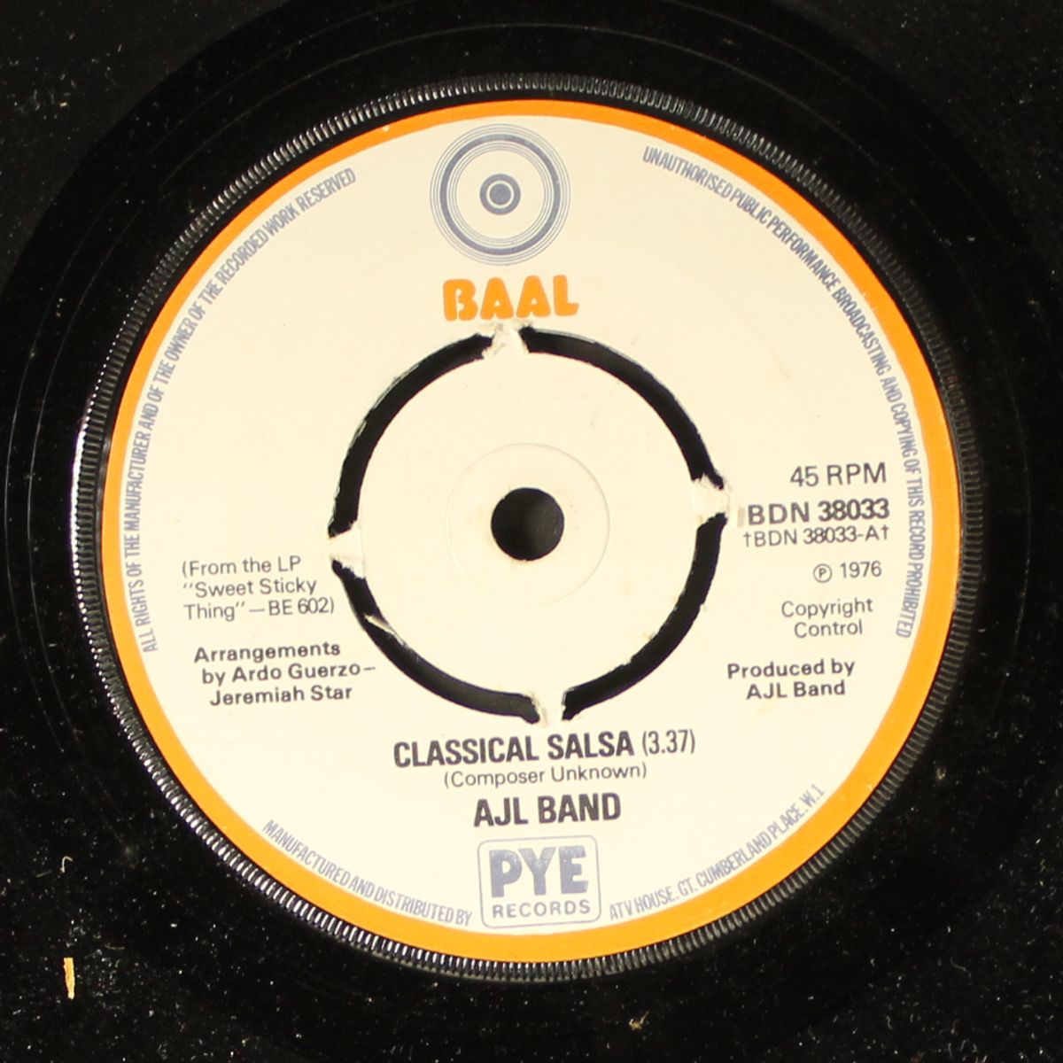 classical salsa / sweet sticky thing by AJL BAND