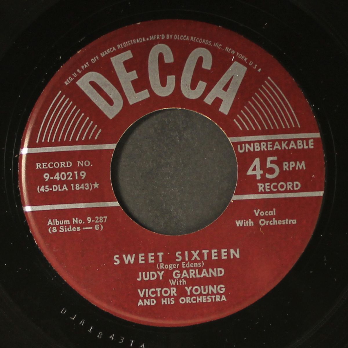 sweet sixteen / in-between by JUDY GARLAND & VICTOR YOUNG