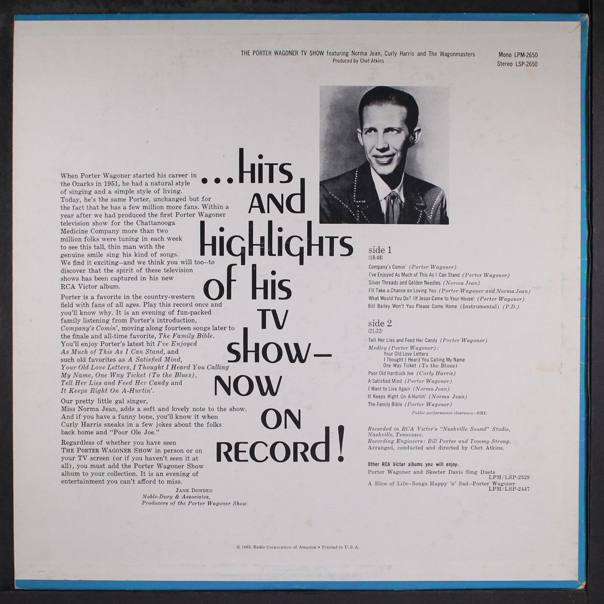 the porter wagoner show by PORTER WAGONER