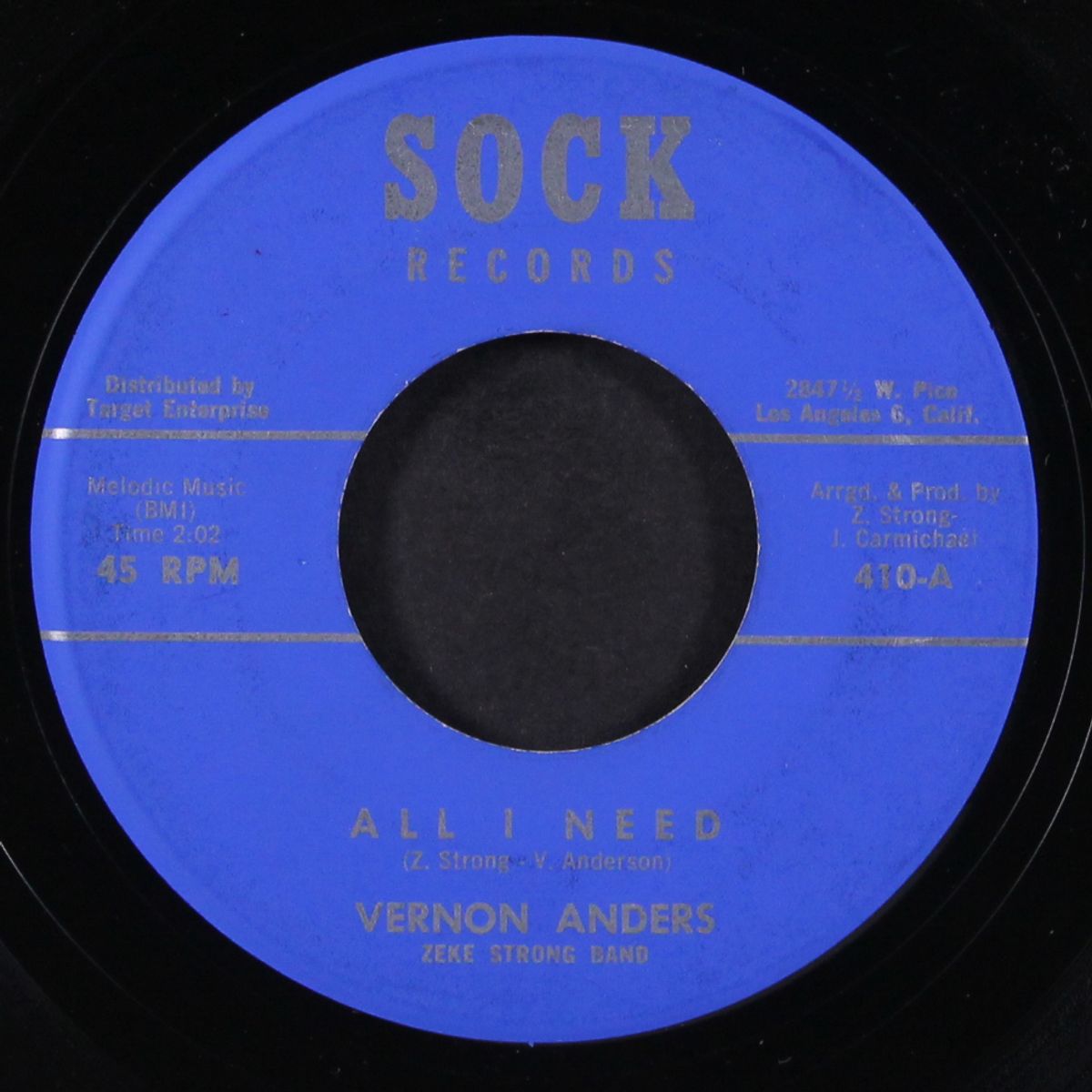 one stop lover / all i need by VERNON ANDERS