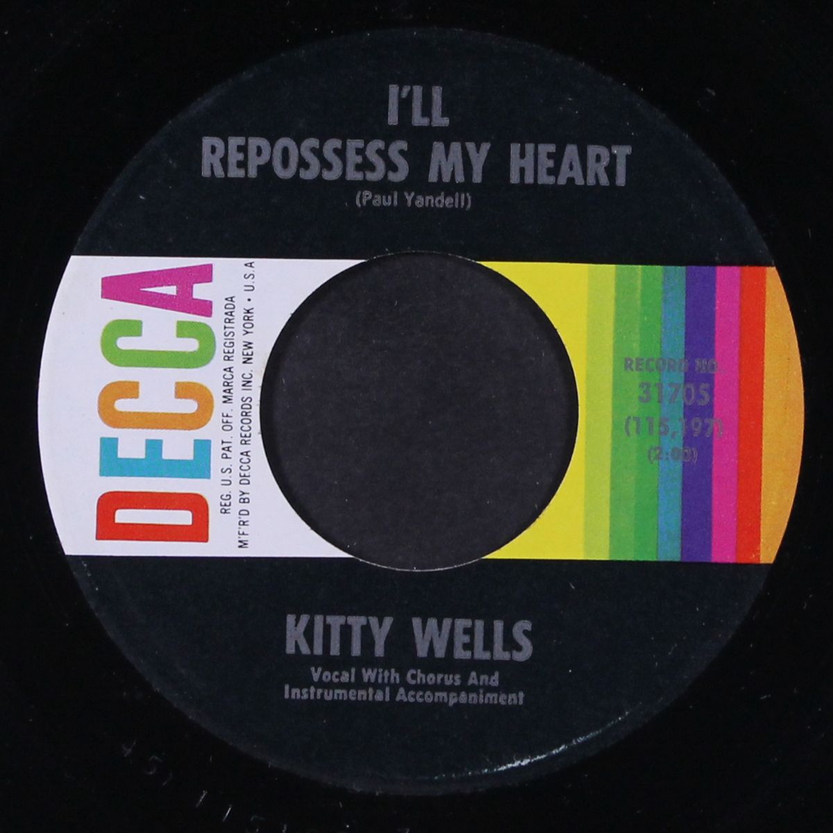 kill him with kindness by KITTY WELLS