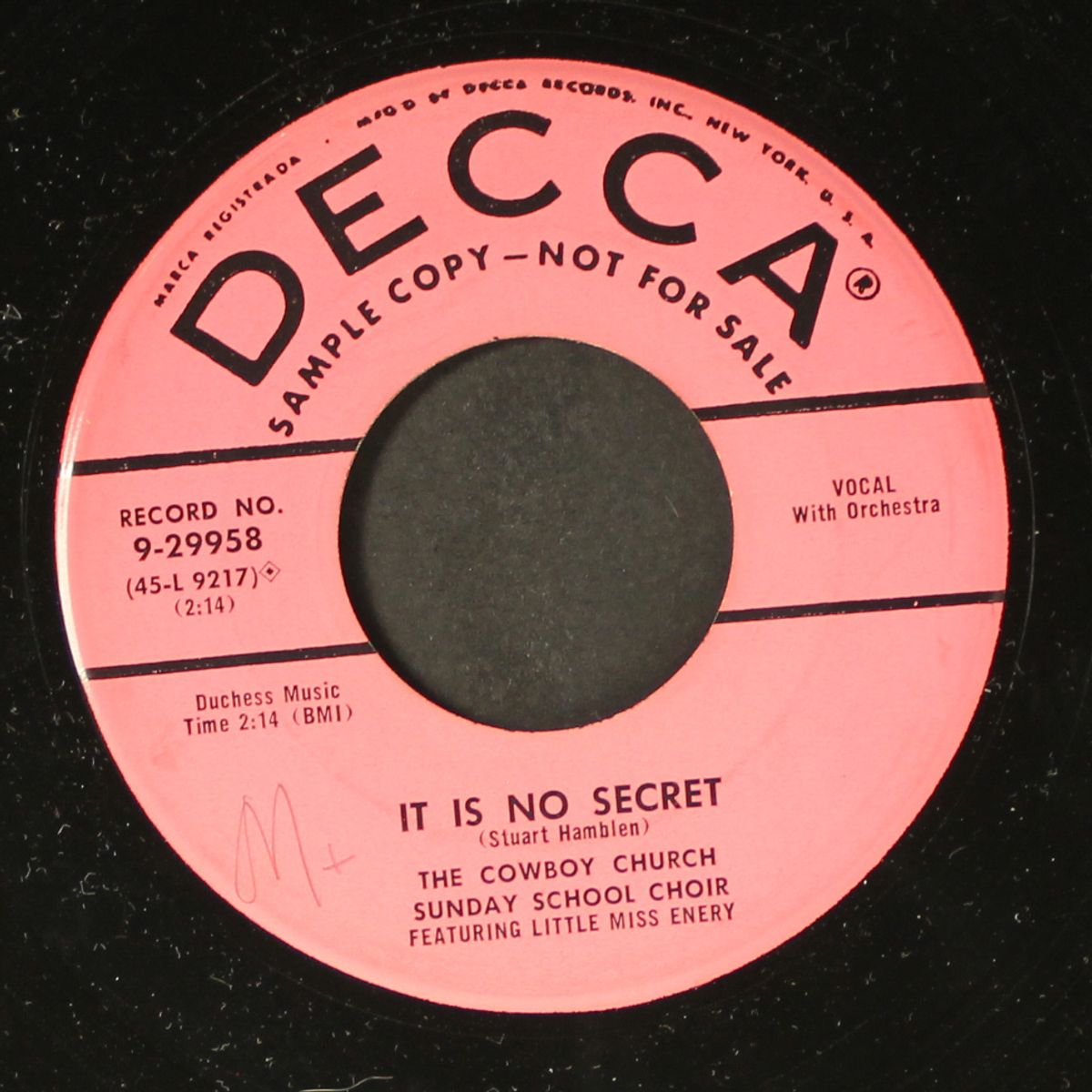 it is no secret by COWBOY CHURCH SUNDAY SCHOOL CHOIR