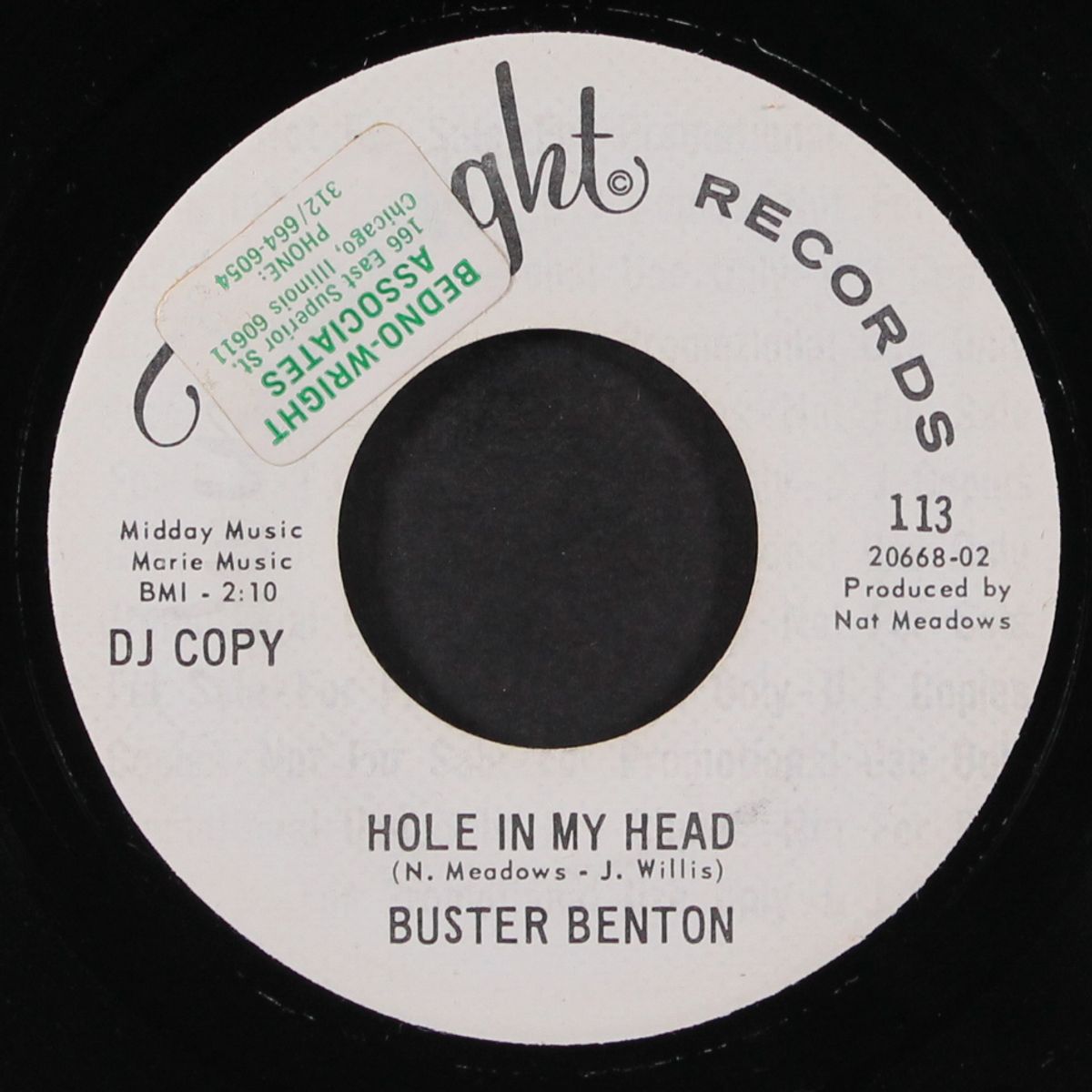 that's the reason / hole in my head by BUSTER BENTON
