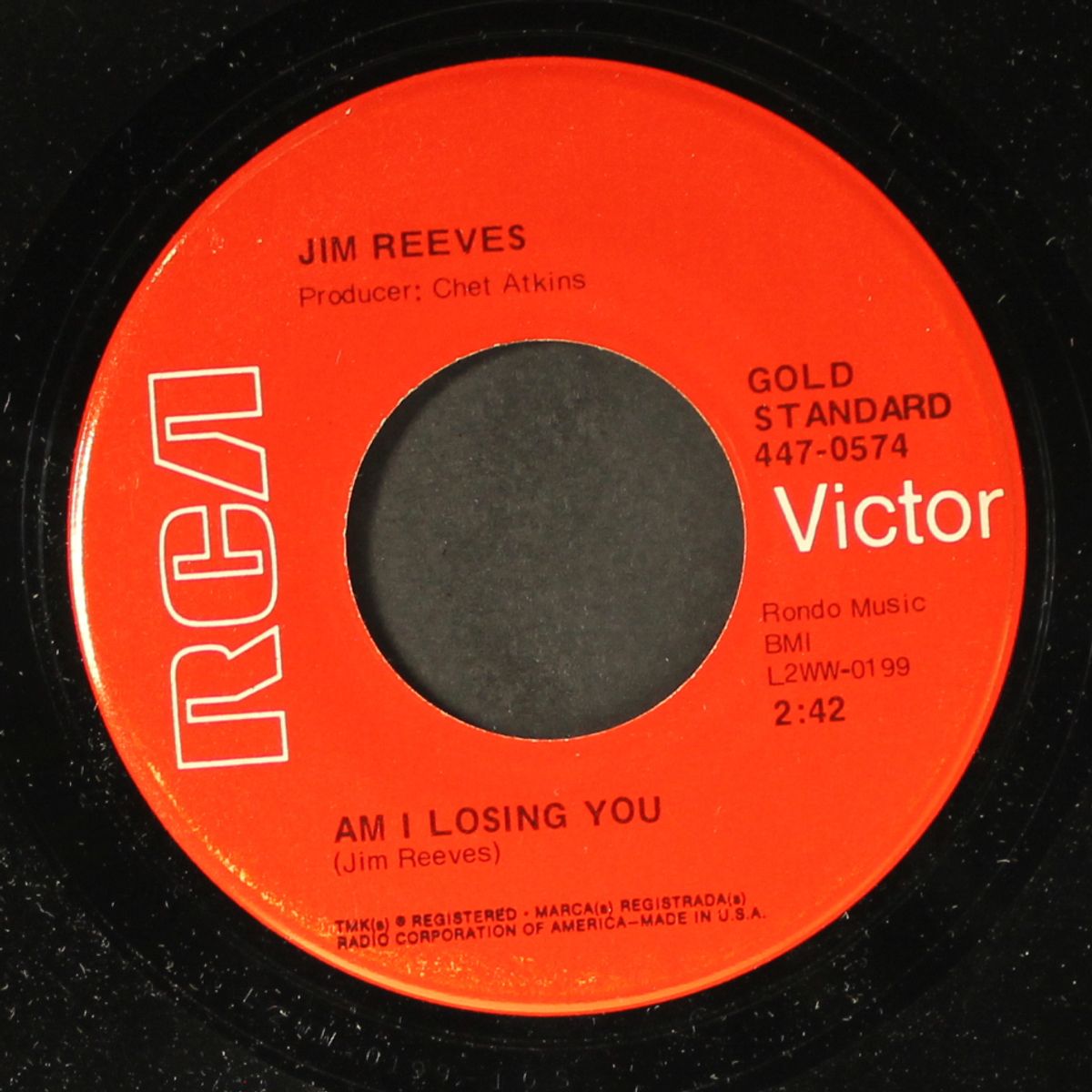he'll have to go / am i losing you by JIM REEVES