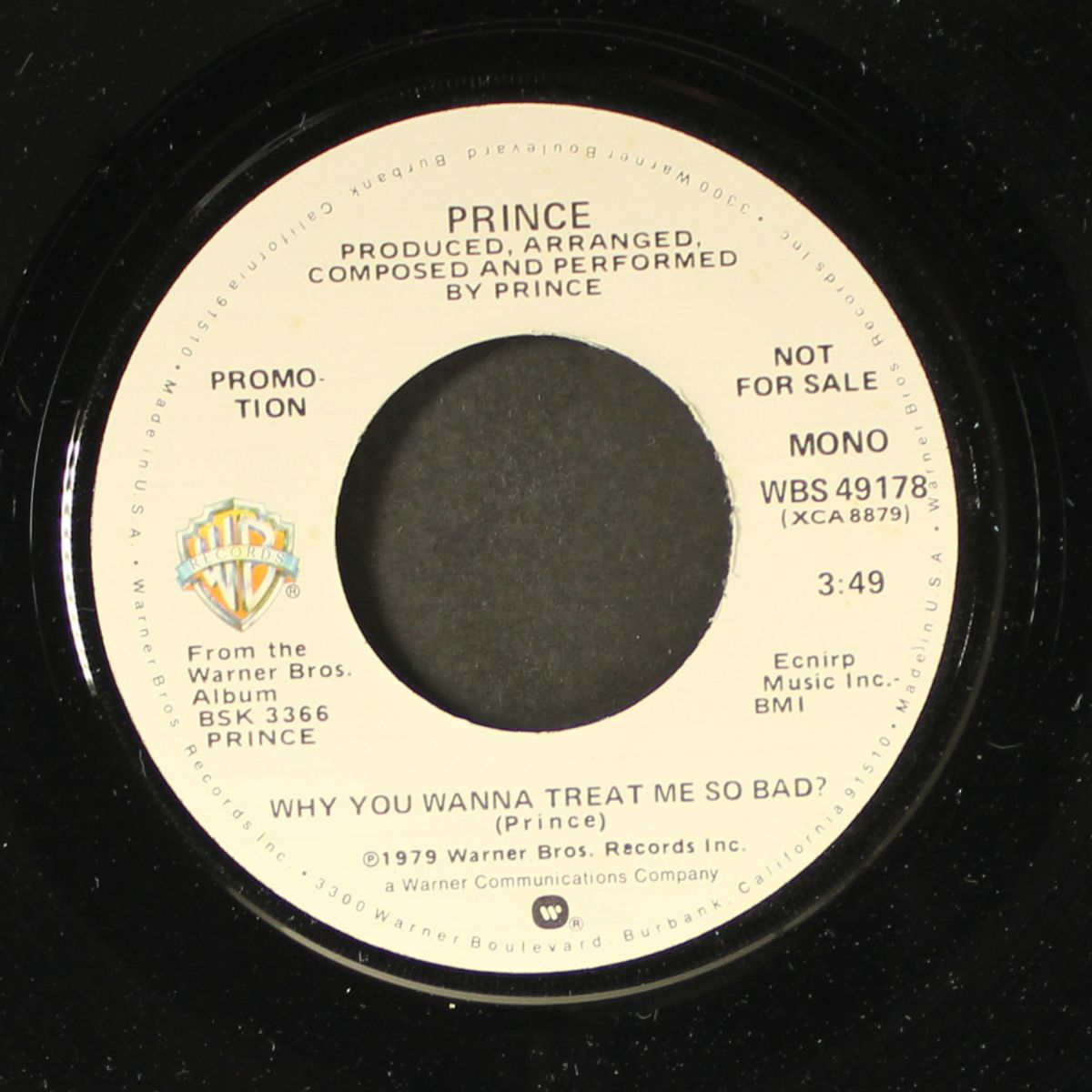 why you wanna treat me so bad? / mono by PRINCE