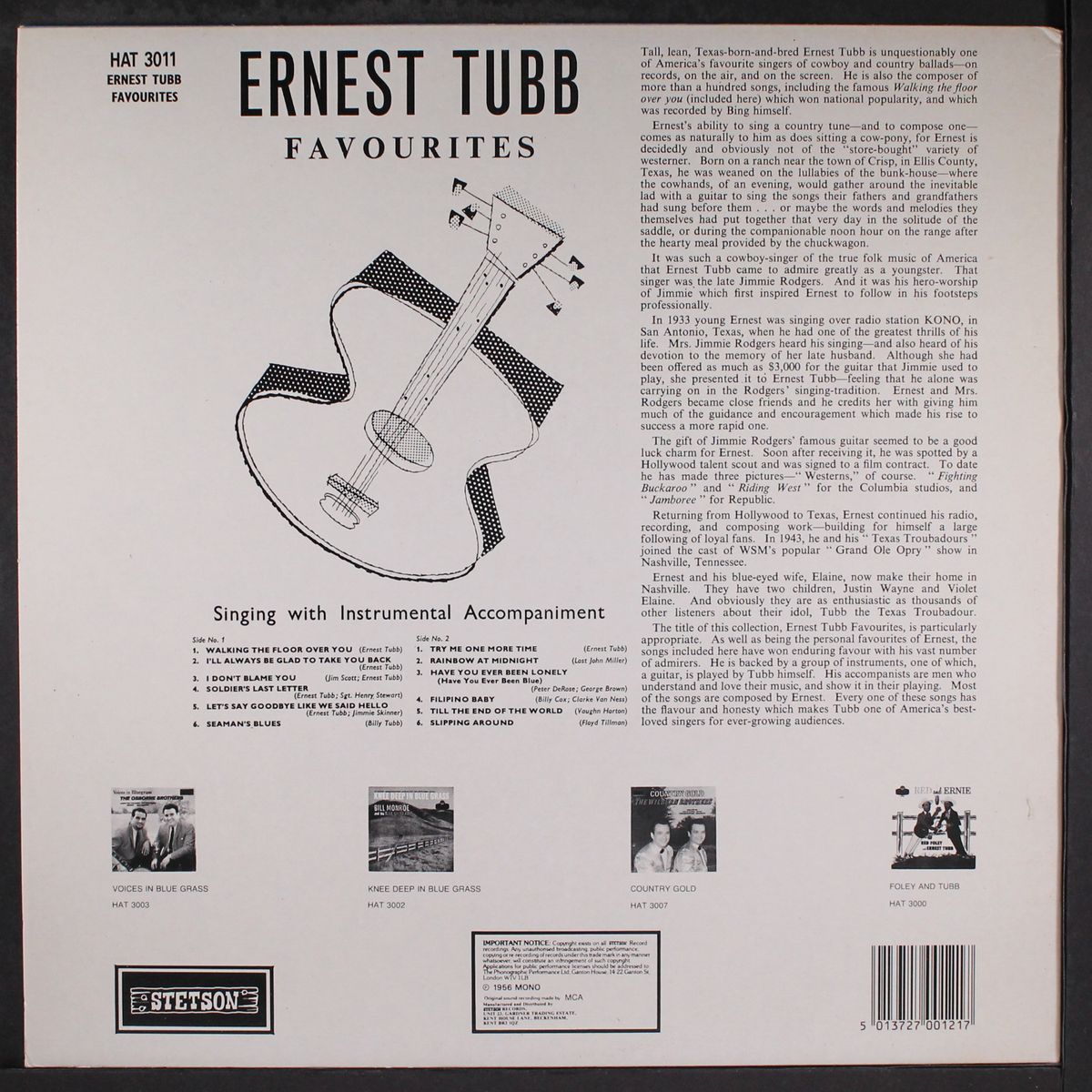 favorites by ERNEST TUBB