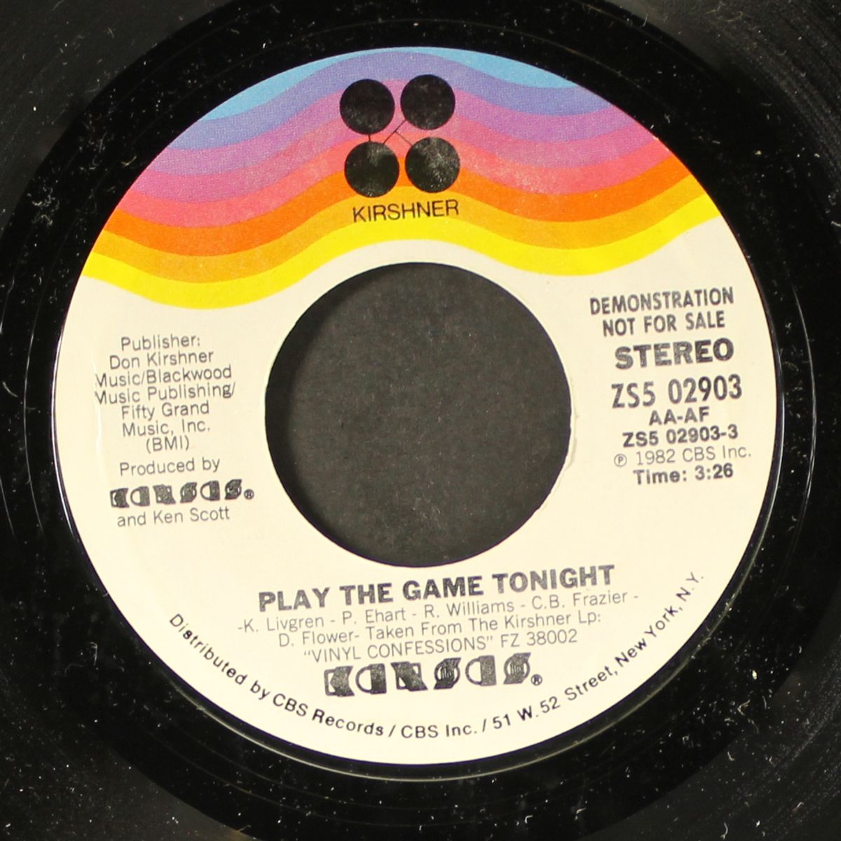 play the game tonight / same by KANSAS