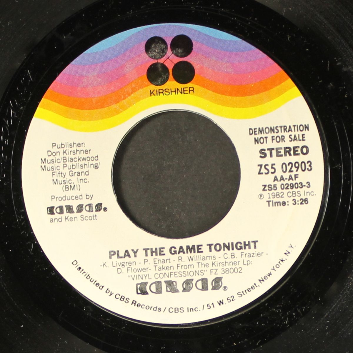 play the game tonight / same by KANSAS