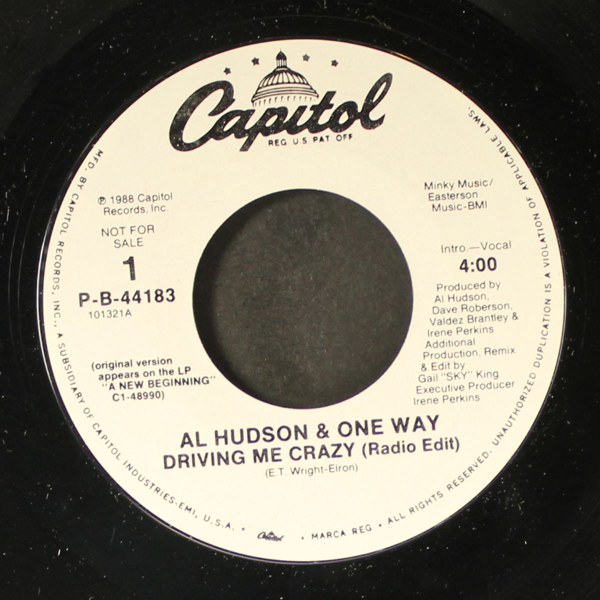 driving me crazy by AL HUDSON & ONE WAY