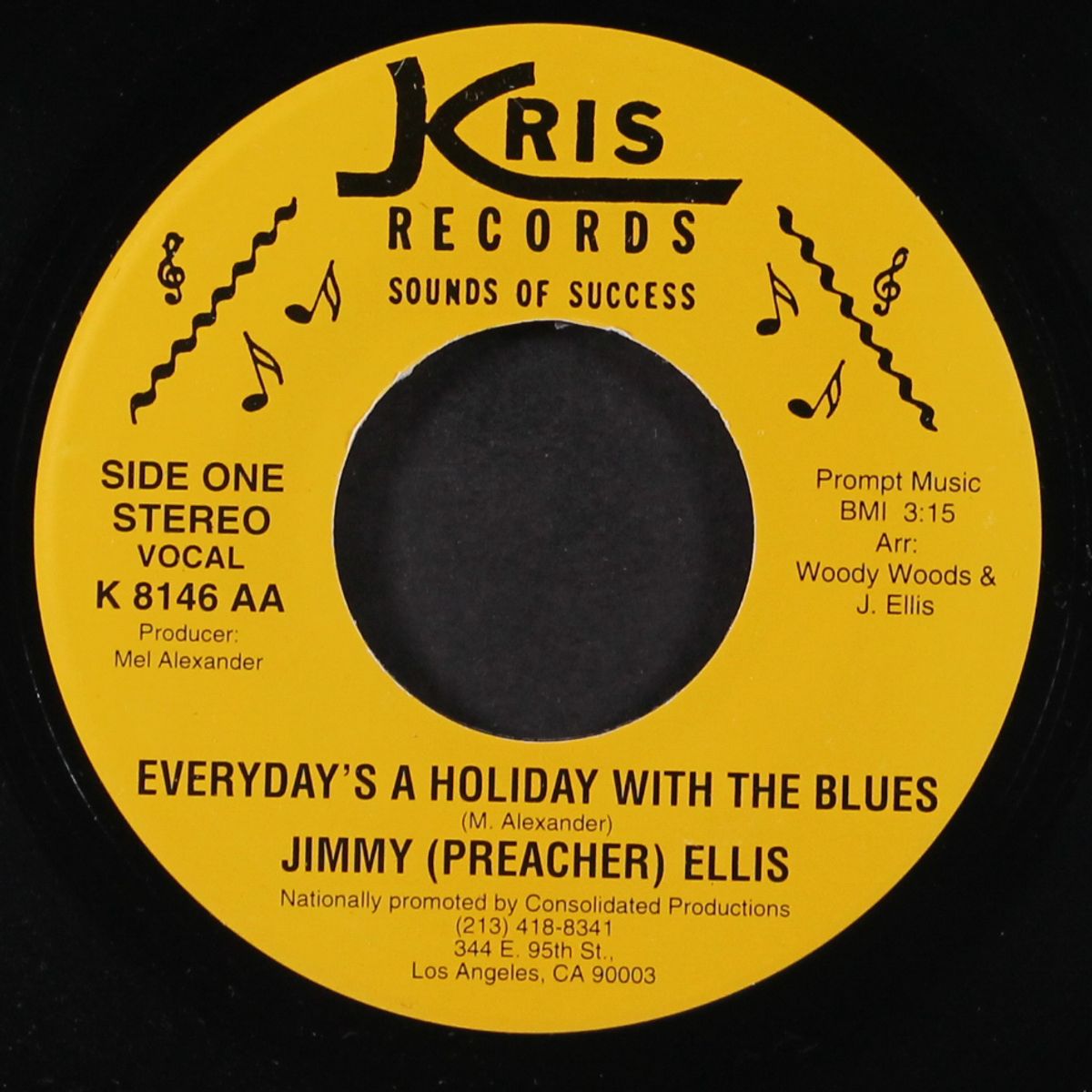 everyday's a holiday with the blues / hard times by JIMMY (PREACHER) ELLIS
