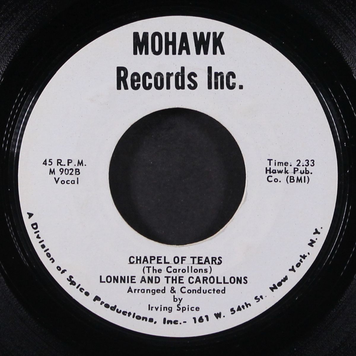 chapel of tears / wild weekend by LONNIE & CAROLLONS / BARONS