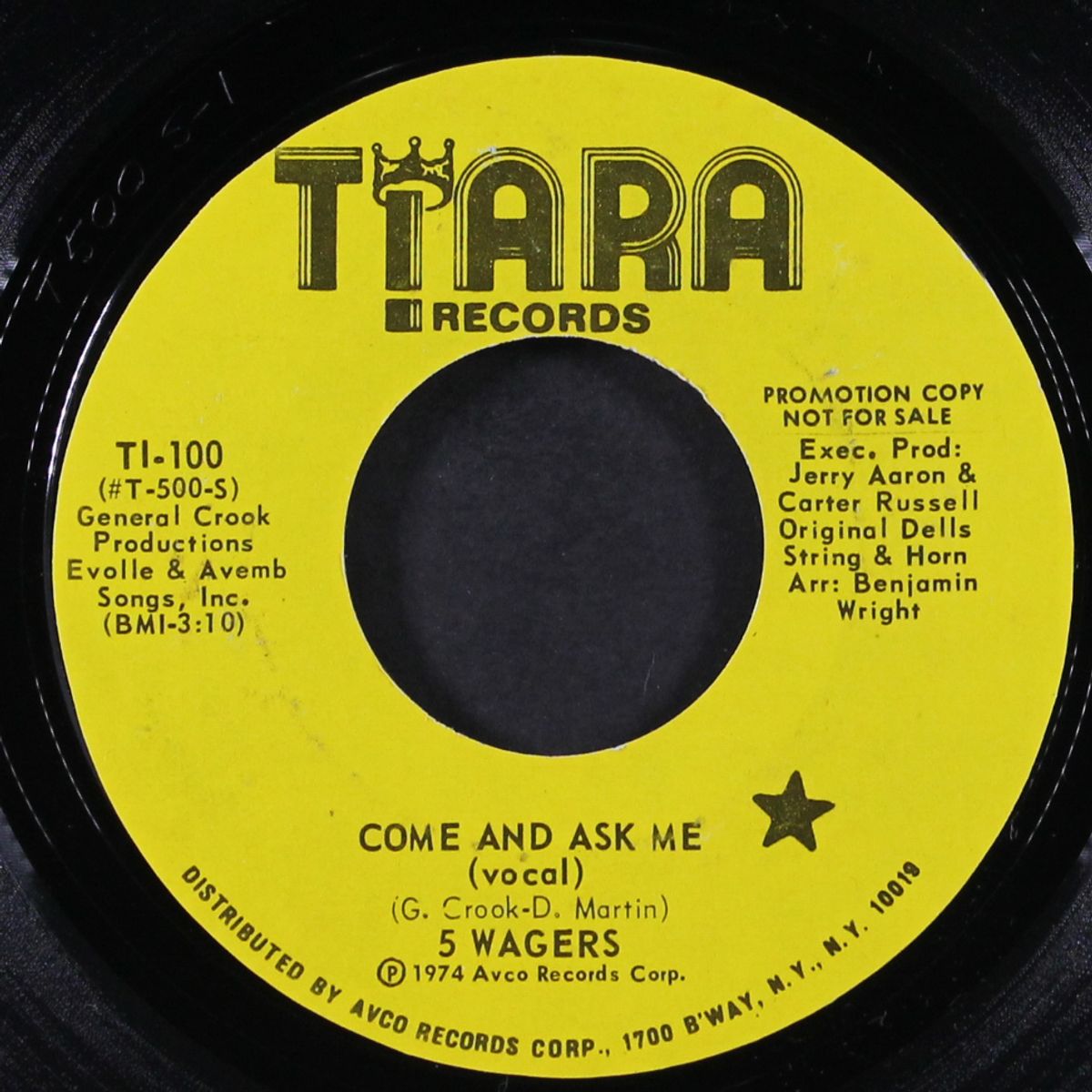 come and ask me / same by 5 WAGERS