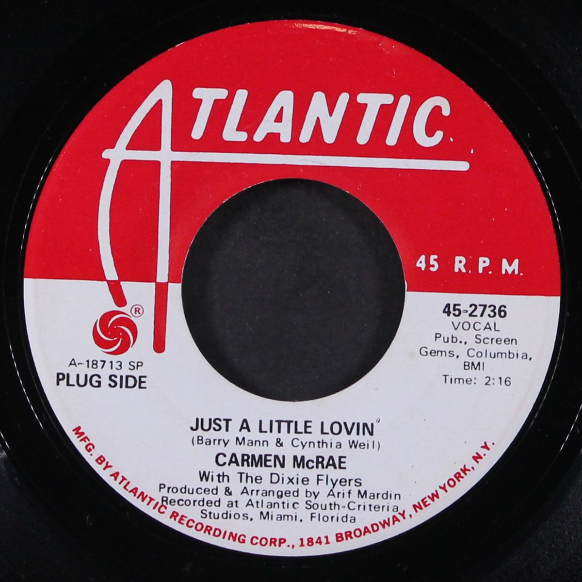 just a little lovin' / i want you by CARMEN MCRAE