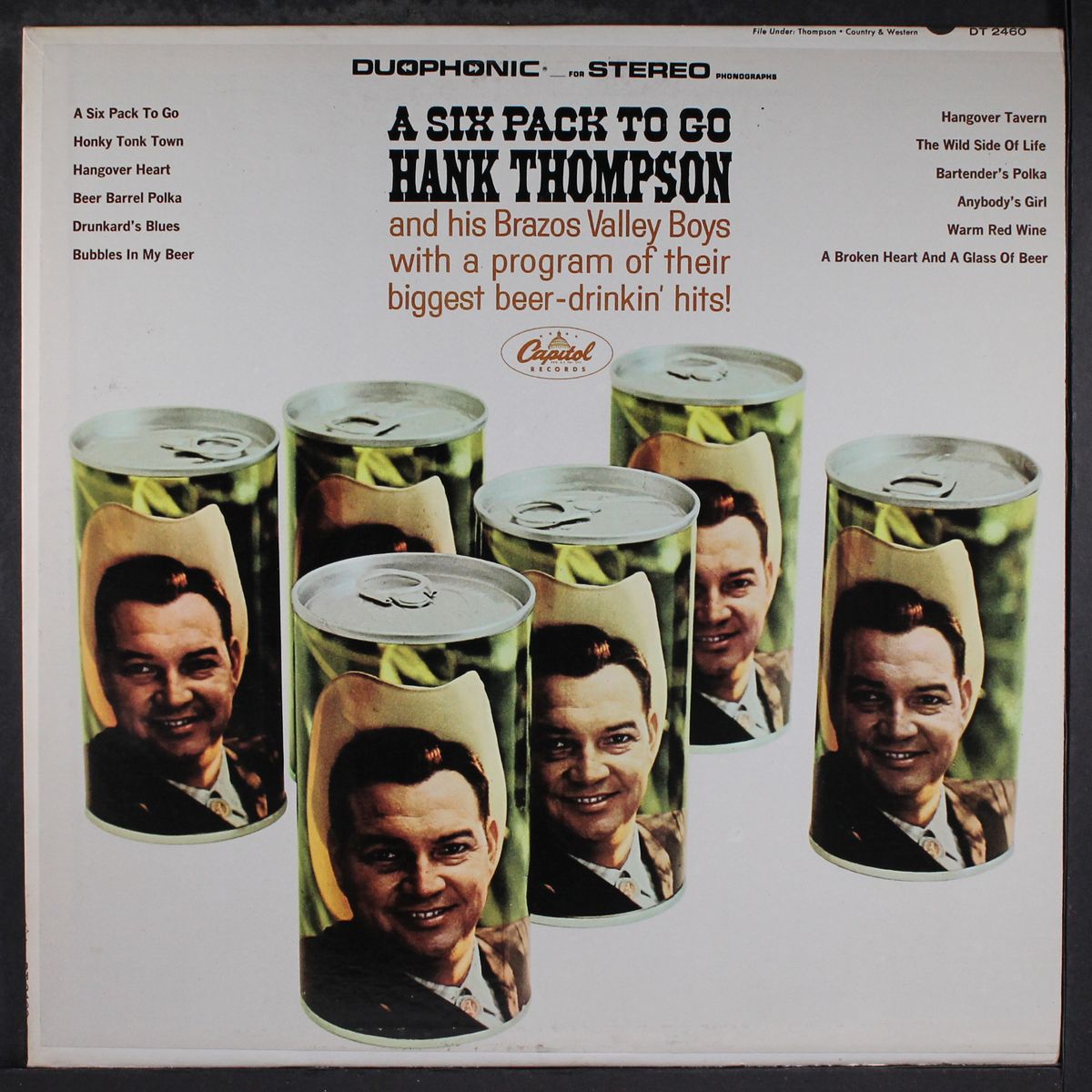 a six pack to go by HANK THOMPSON