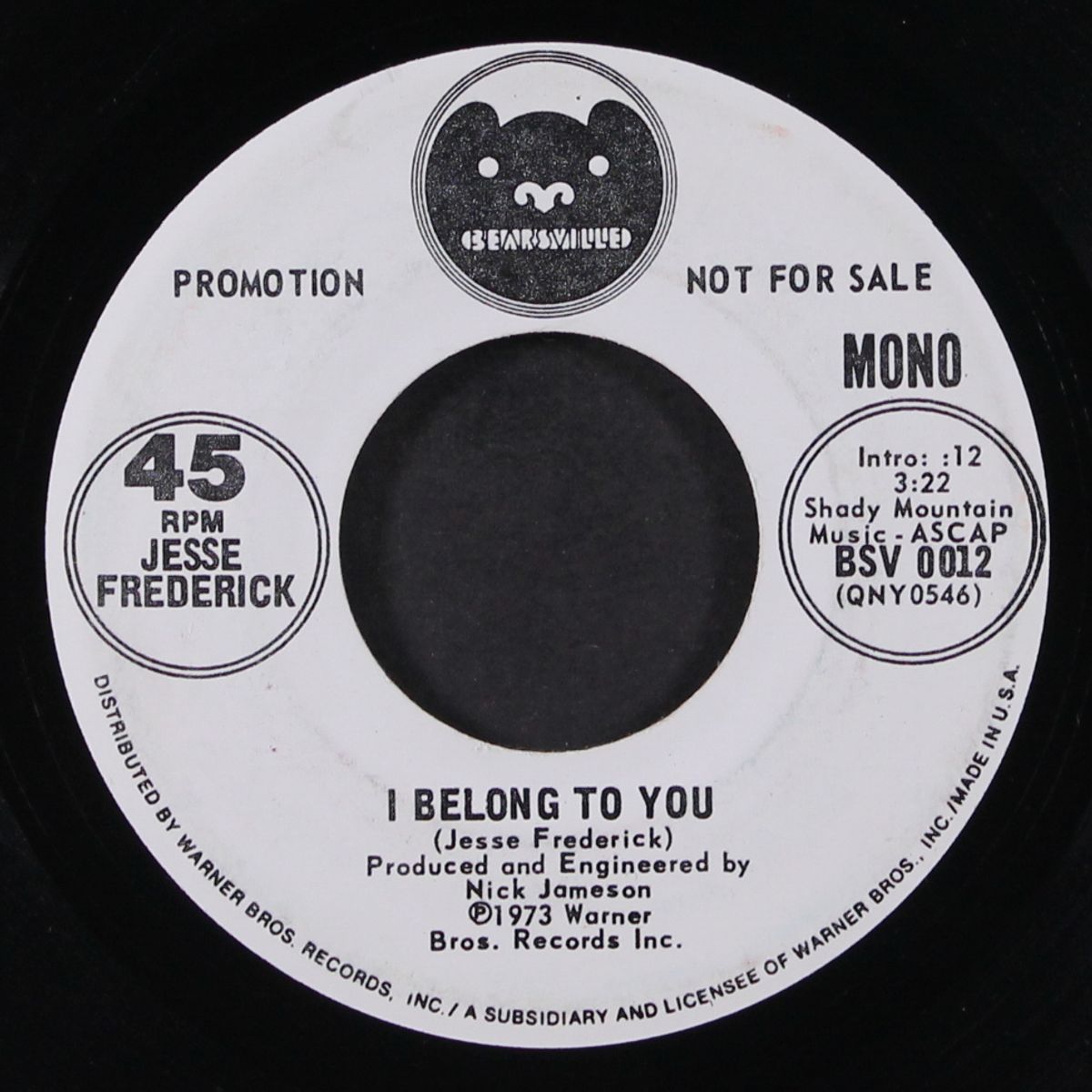 i belong to you / the wind by JESSE FREDERICK