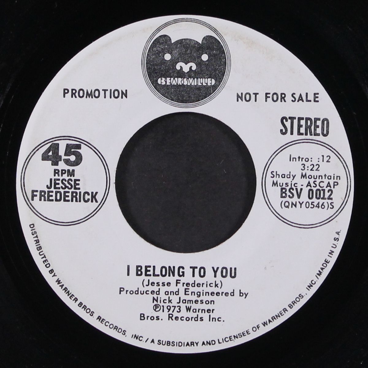 i belong to you / the wind by JESSE FREDERICK
