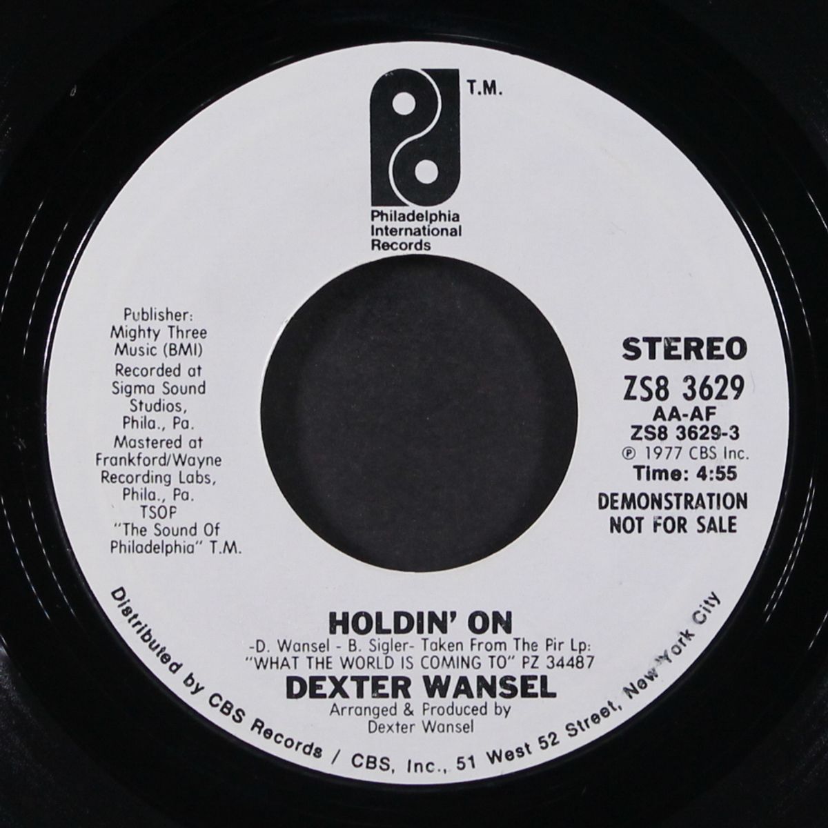holdin' on / mono by DEXTER WANSEL