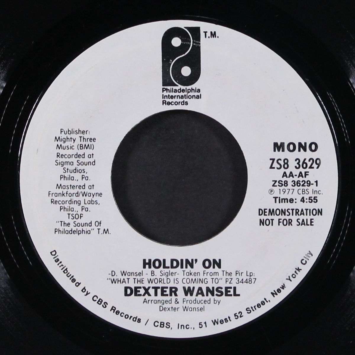 holdin' on / mono by DEXTER WANSEL