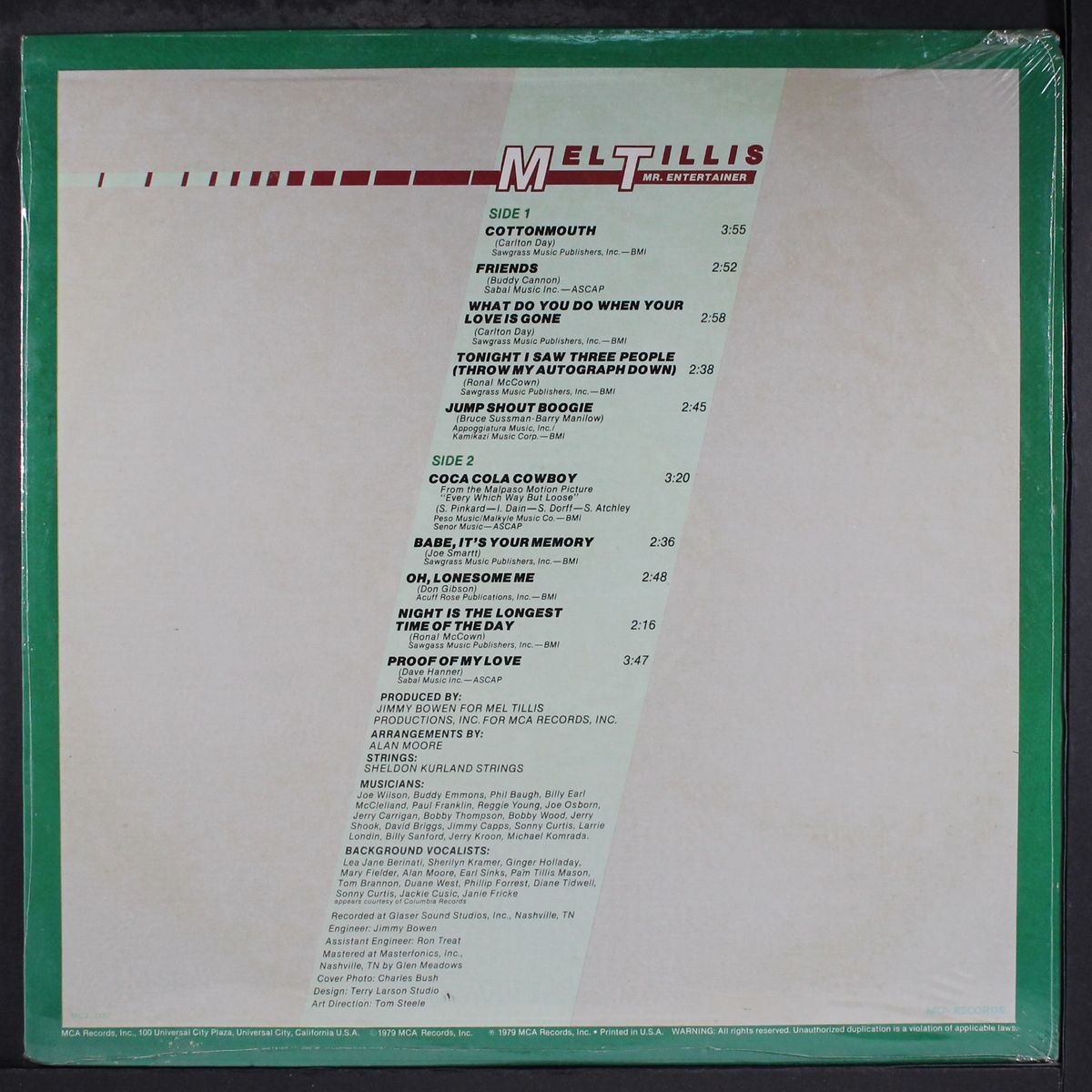 mr. entertainer by MEL TILLIS