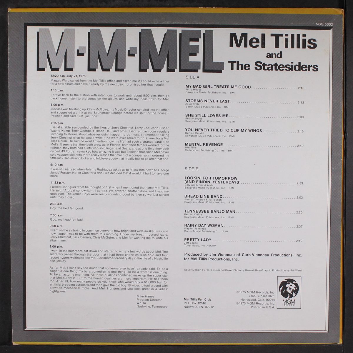 m-m-mel by MEL TILLIS