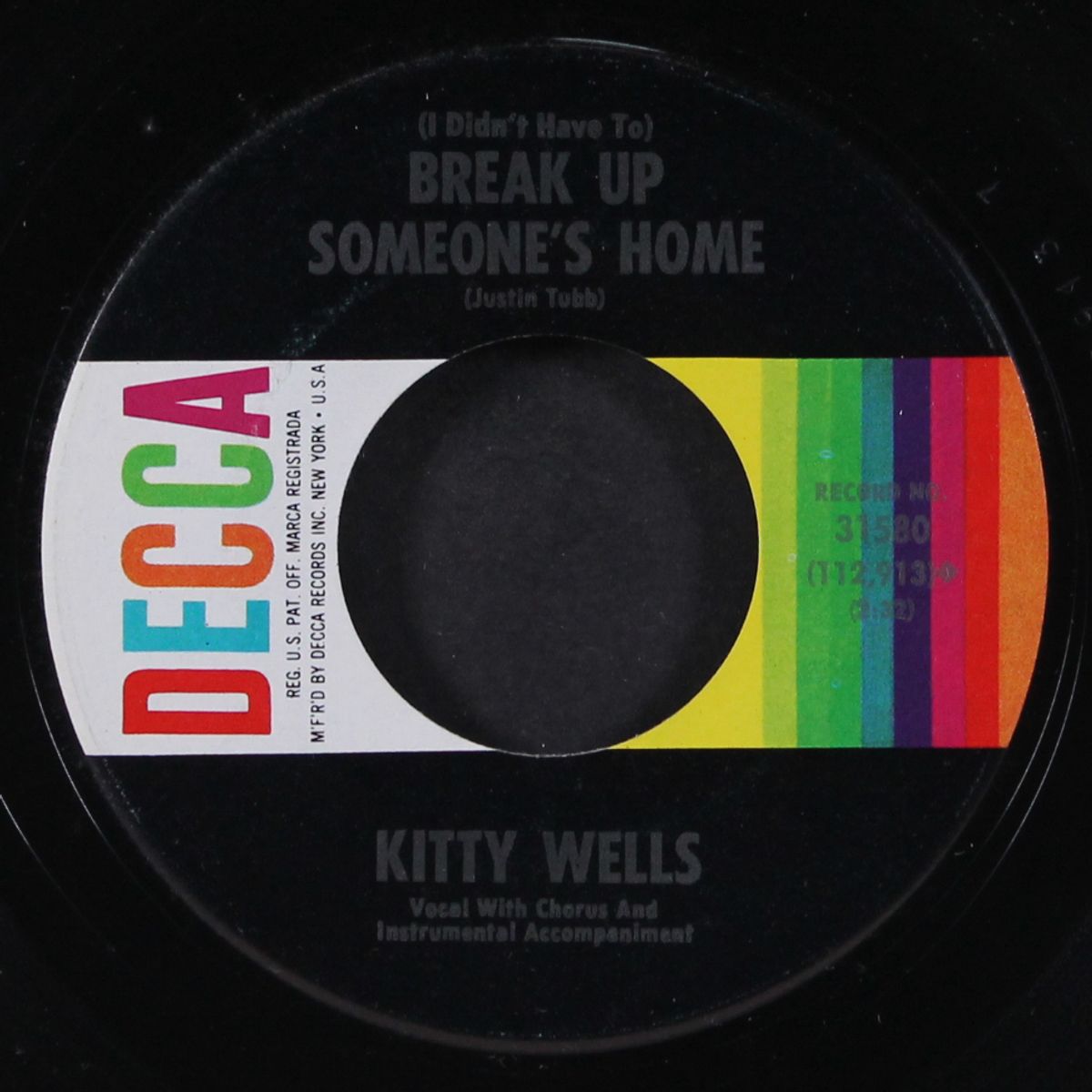 break up someone's home by KITTY WELLS