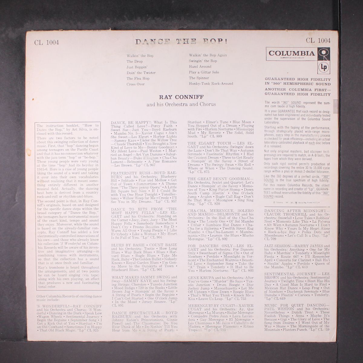 dance the bop! by RAY CONNIFF