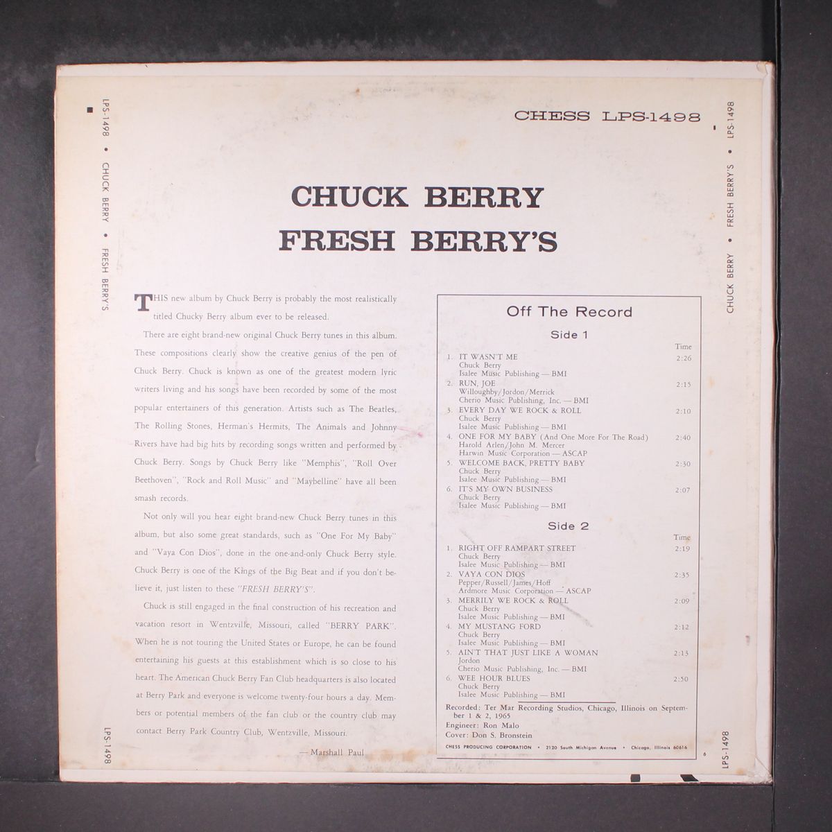 fresh berry's by CHUCK BERRY