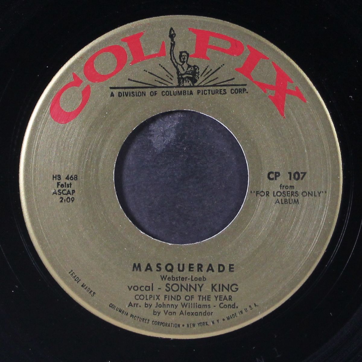 masquerade / you're nobody till somebody loves you by SONNY KING