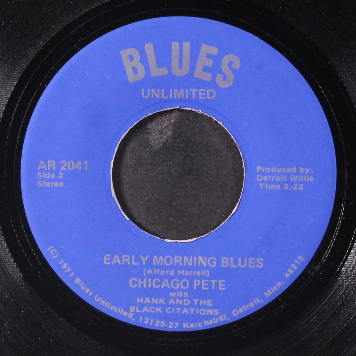 the fire is gone / early morning blues by CHICAGO PETE