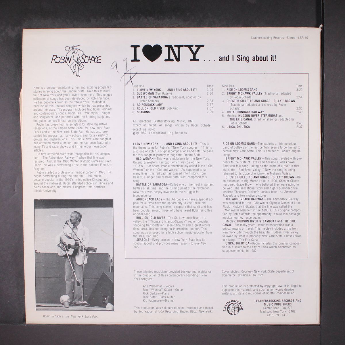 i love ny ... and sing about it by ROBIN SCHADE