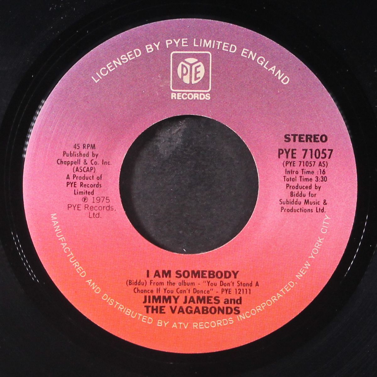 i am somebody / chains of love by JIMMY JAMES & VAGABONDS