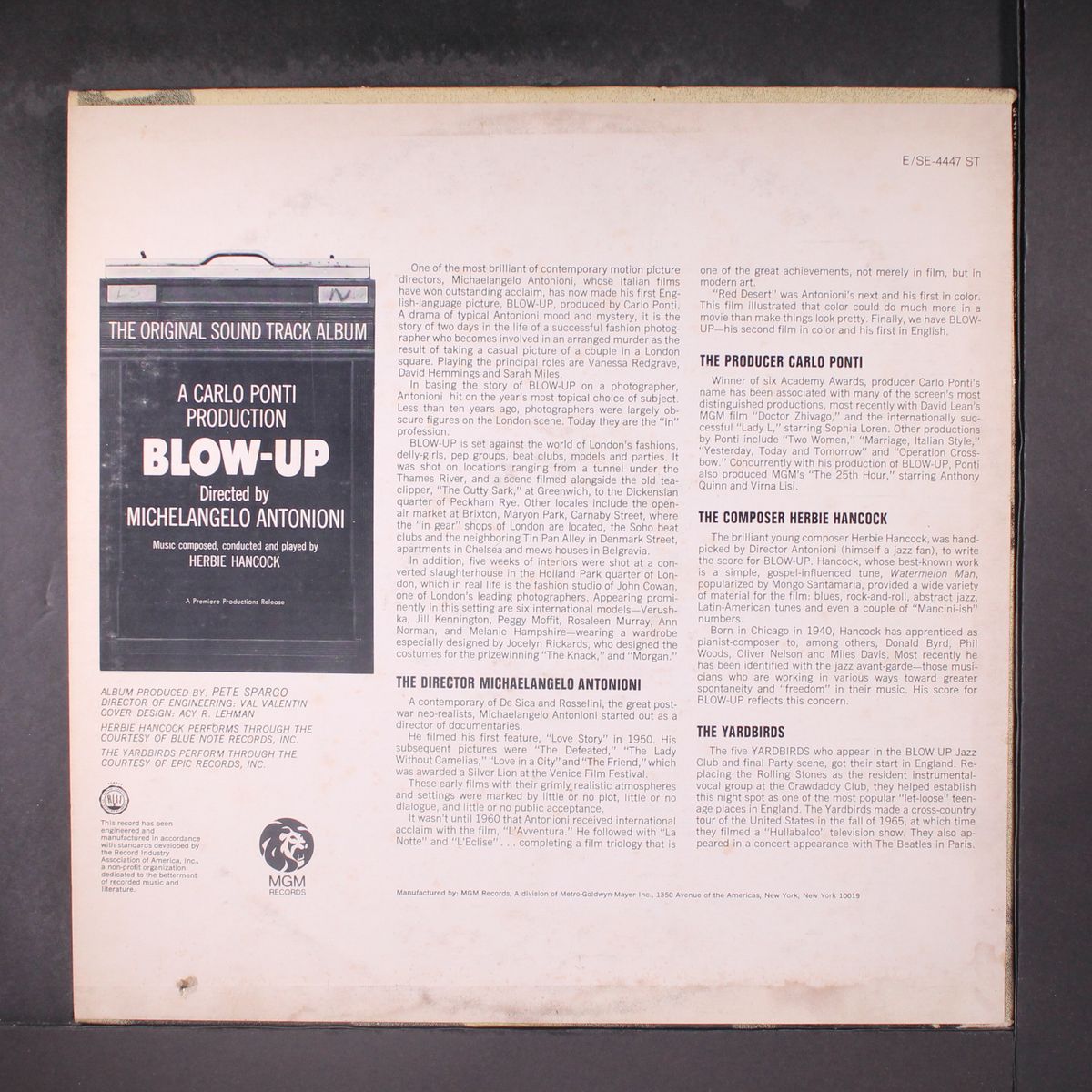 blow-up by HERBIE HANCOCK / YARDBIRDS