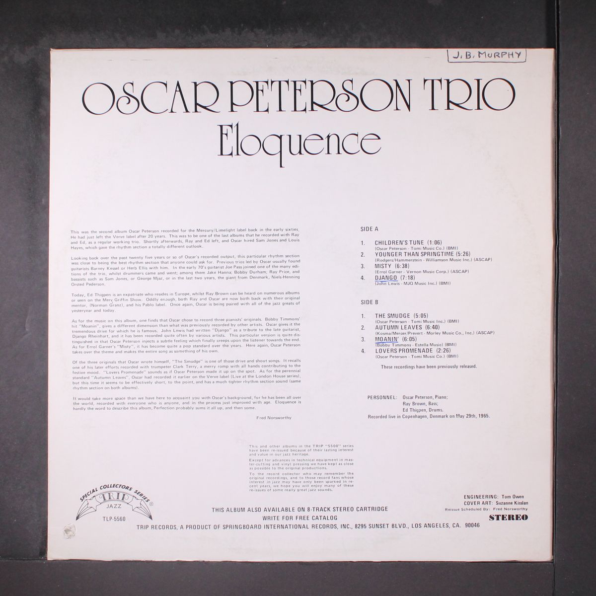 eloquence by OSCAR PETERSON