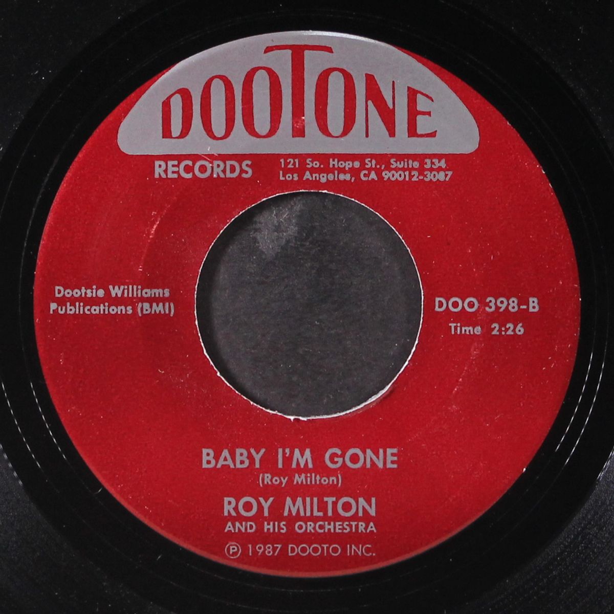 cry some baby / baby i'm gone by ROY MILTON