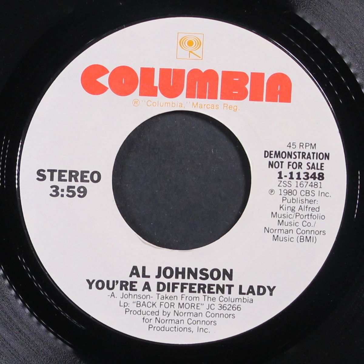 you're a different lady / same by AL JOHNSON