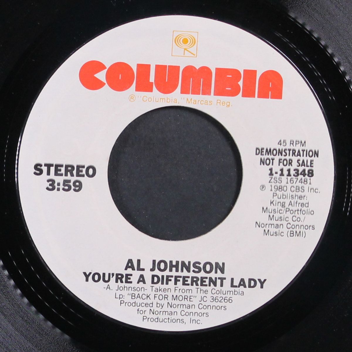 you're a different lady / same by AL JOHNSON