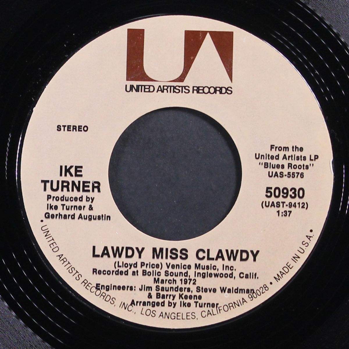 lawdy miss clawdy / tacks in my shoes by IKE TURNER