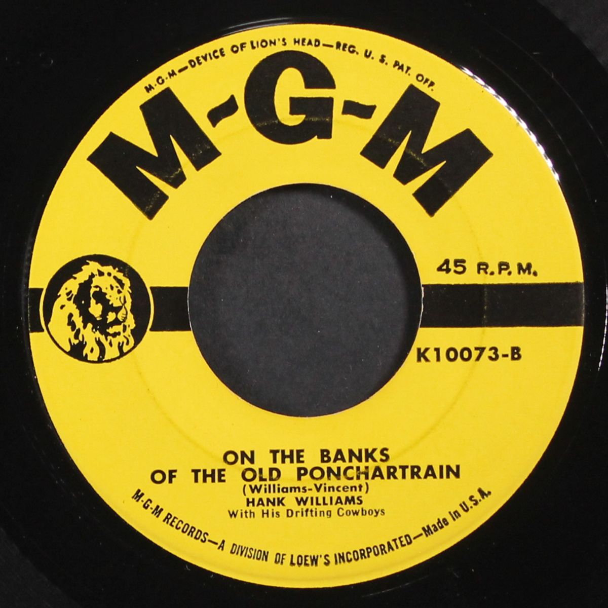 fly trouble / on the banks of the old pontchartrain by HANK WILLIAMS