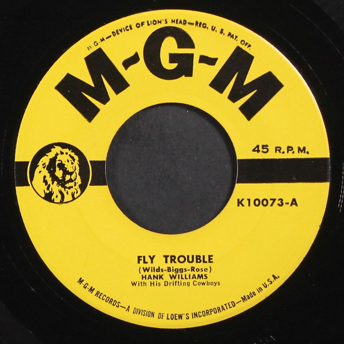 fly trouble / on the banks of the old pontchartrain by HANK WILLIAMS