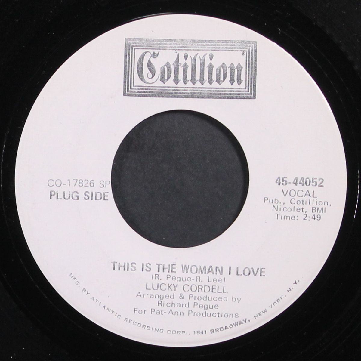 this is the woman i love / this is the woman by LUCKY CORDELL / SIDNEY PINCHBACK