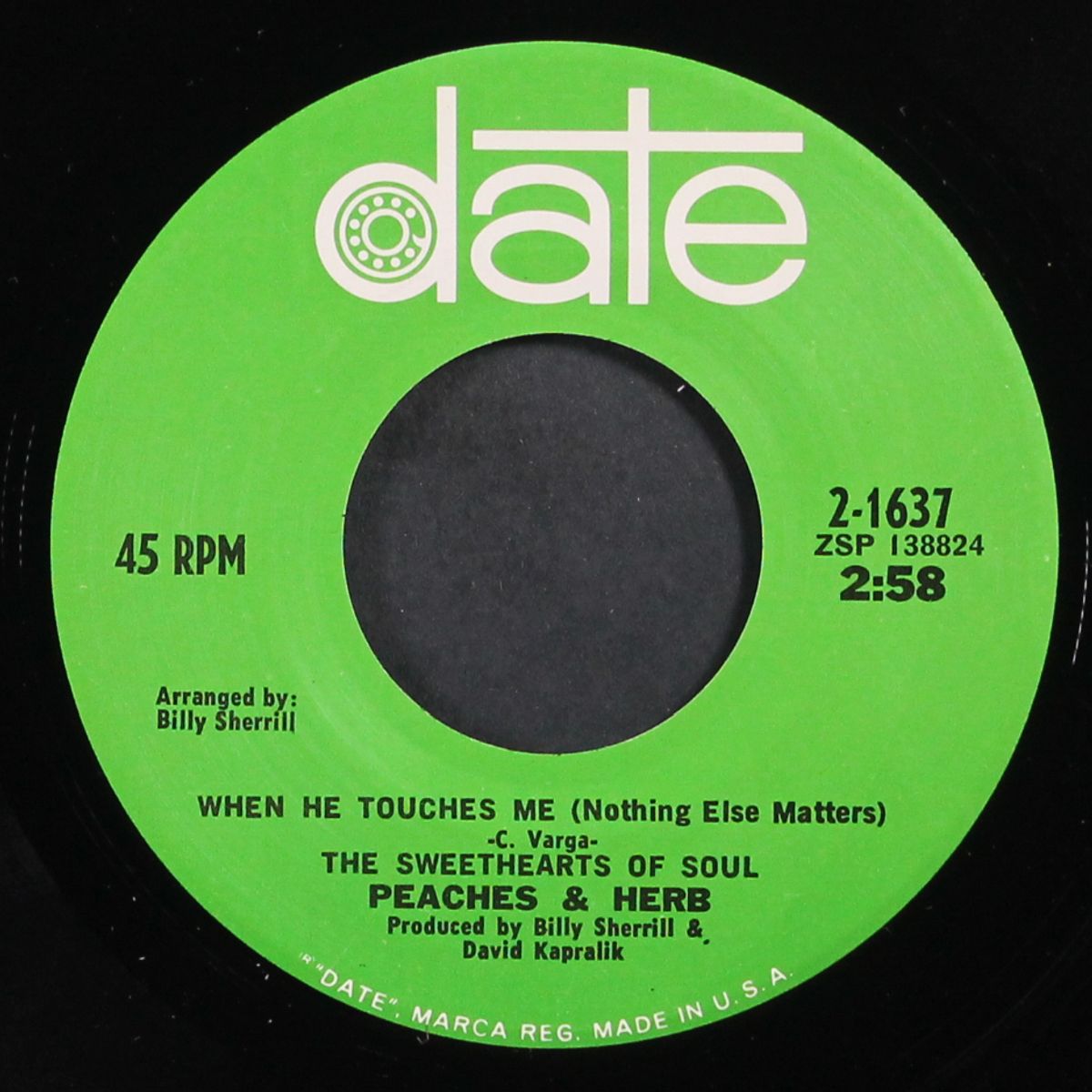 when he touches me / thank you by PEACHES & HERB