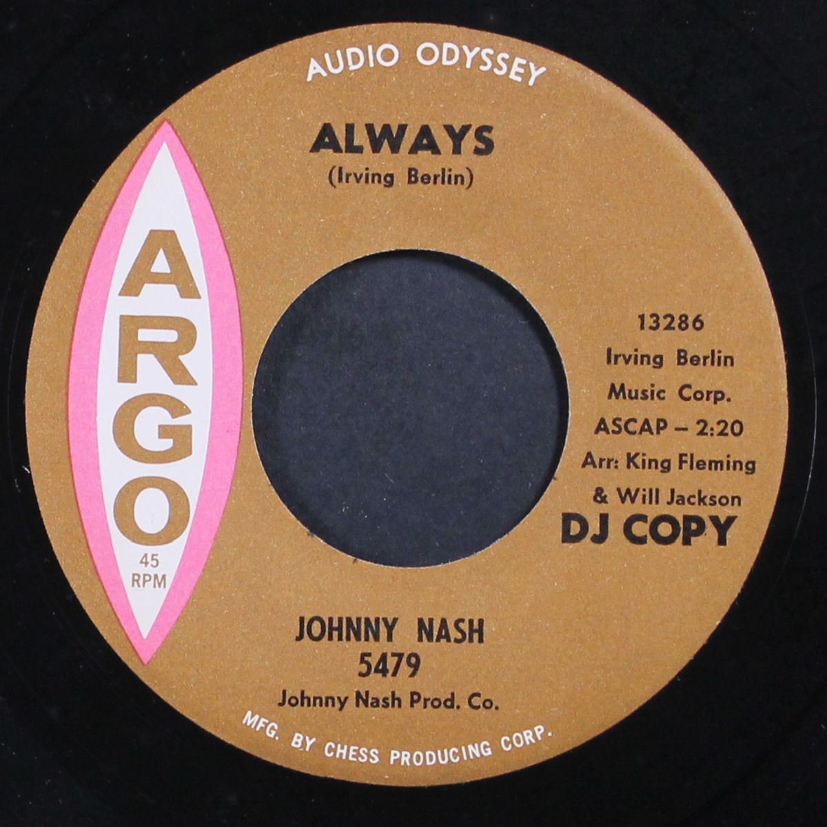 then you can tell me goodbye / always by JOHNNY NASH