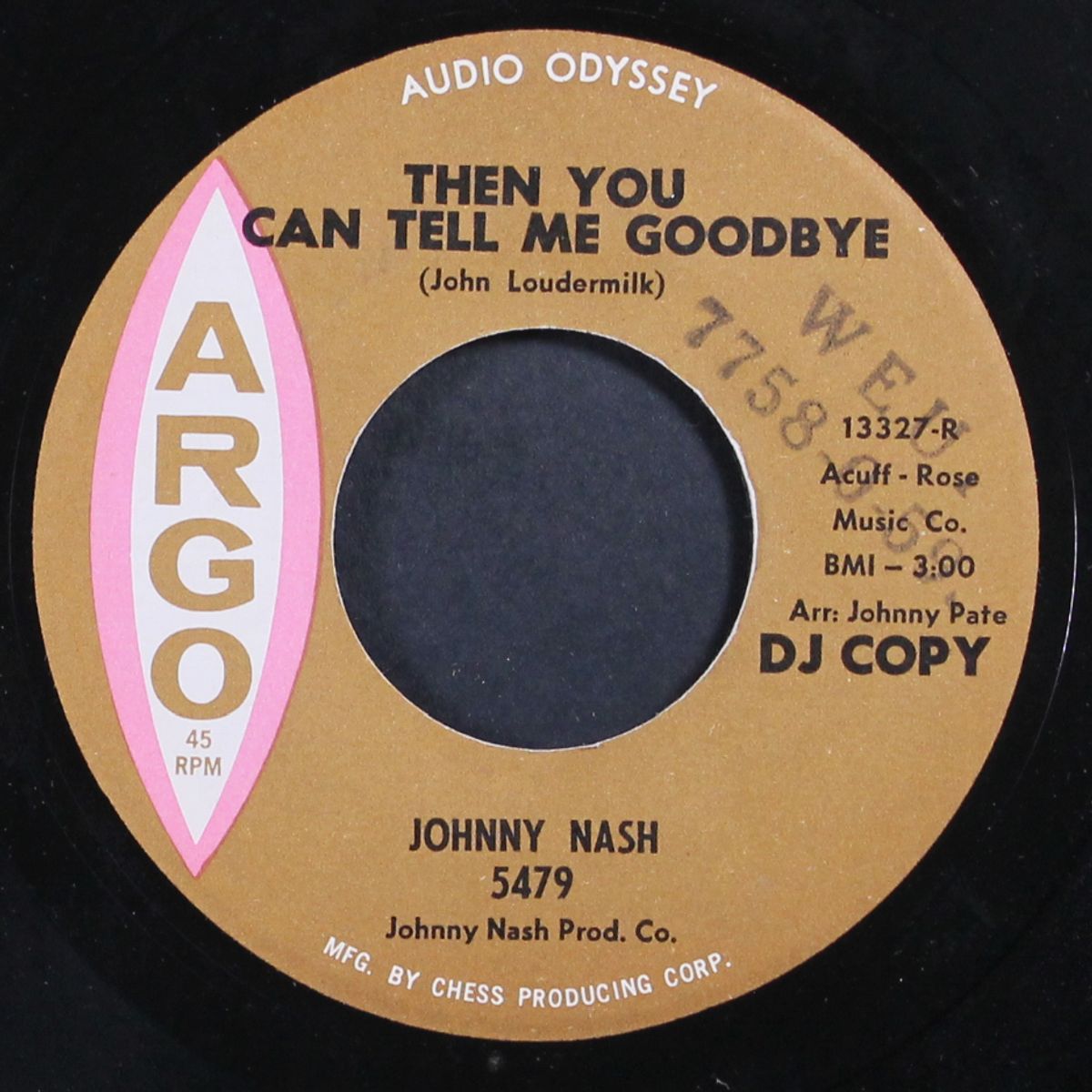 then you can tell me goodbye / always by JOHNNY NASH