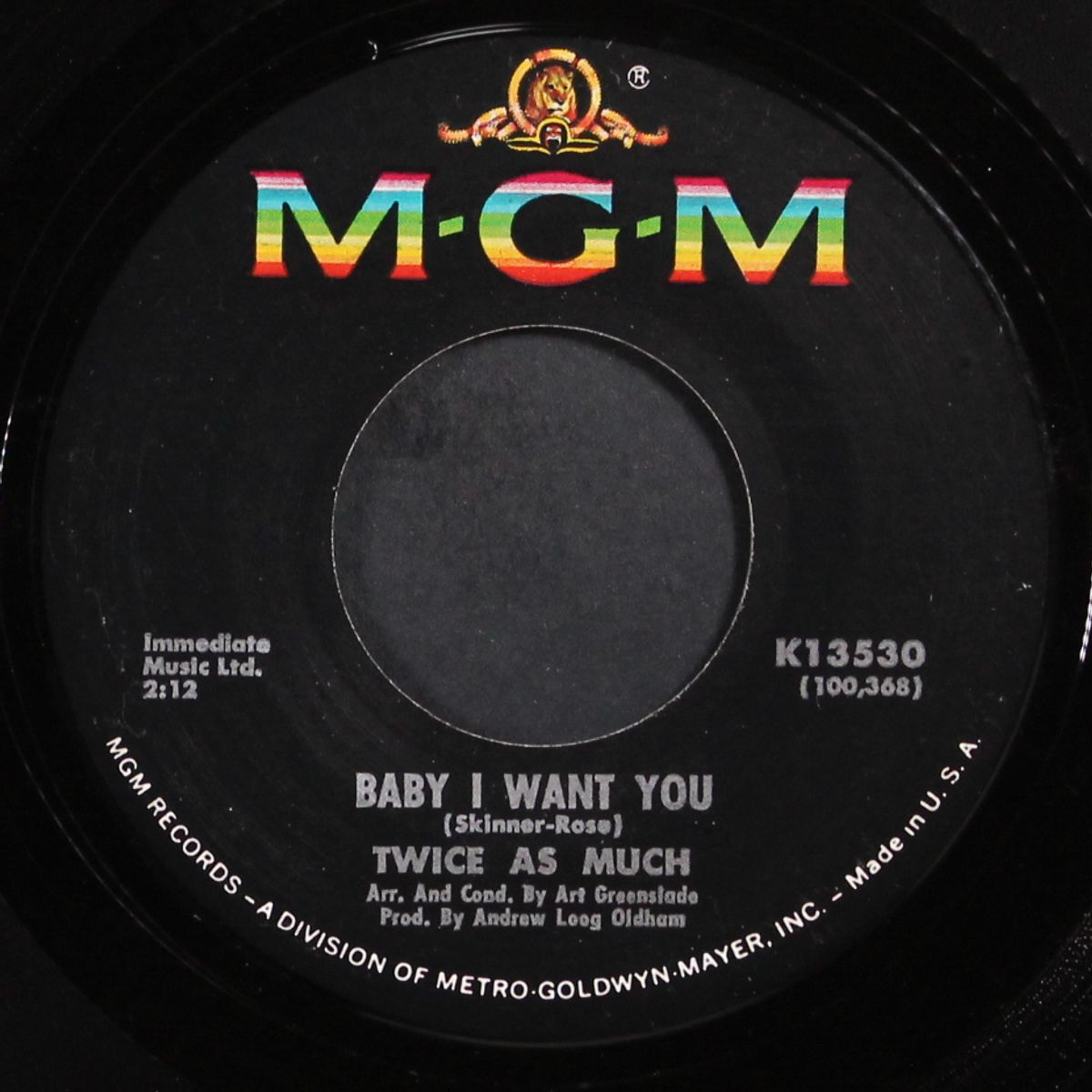 sittin' on a fence / baby i want you by TWICE AS MUCH