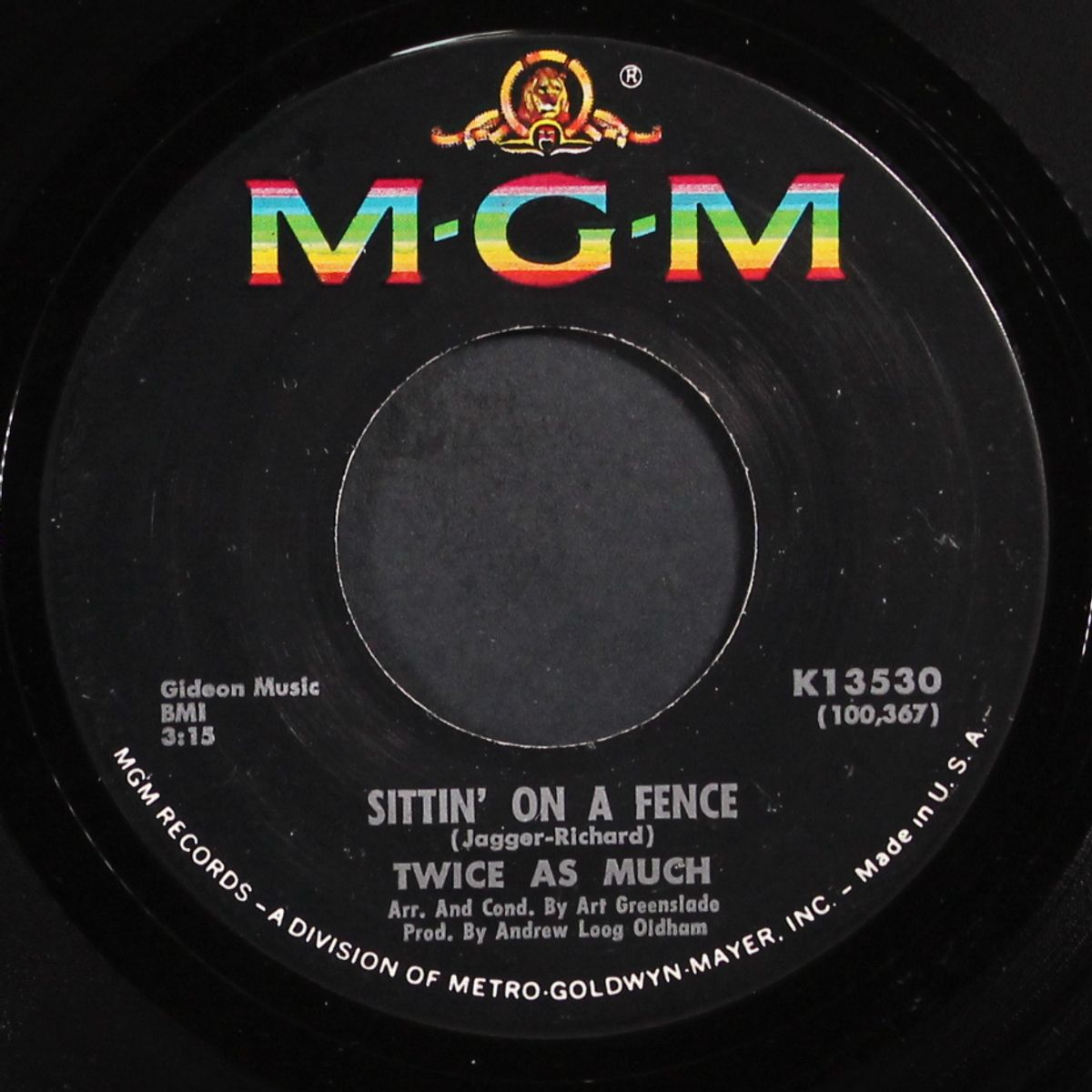sittin' on a fence / baby i want you by TWICE AS MUCH