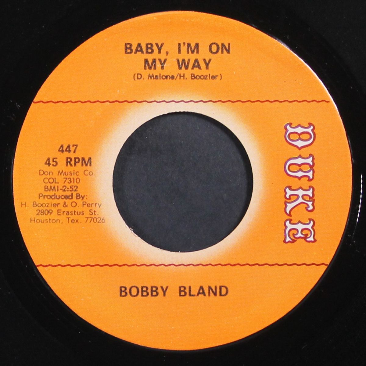 baby, i'm on my way / gotta get to know you by BOBBY BLAND