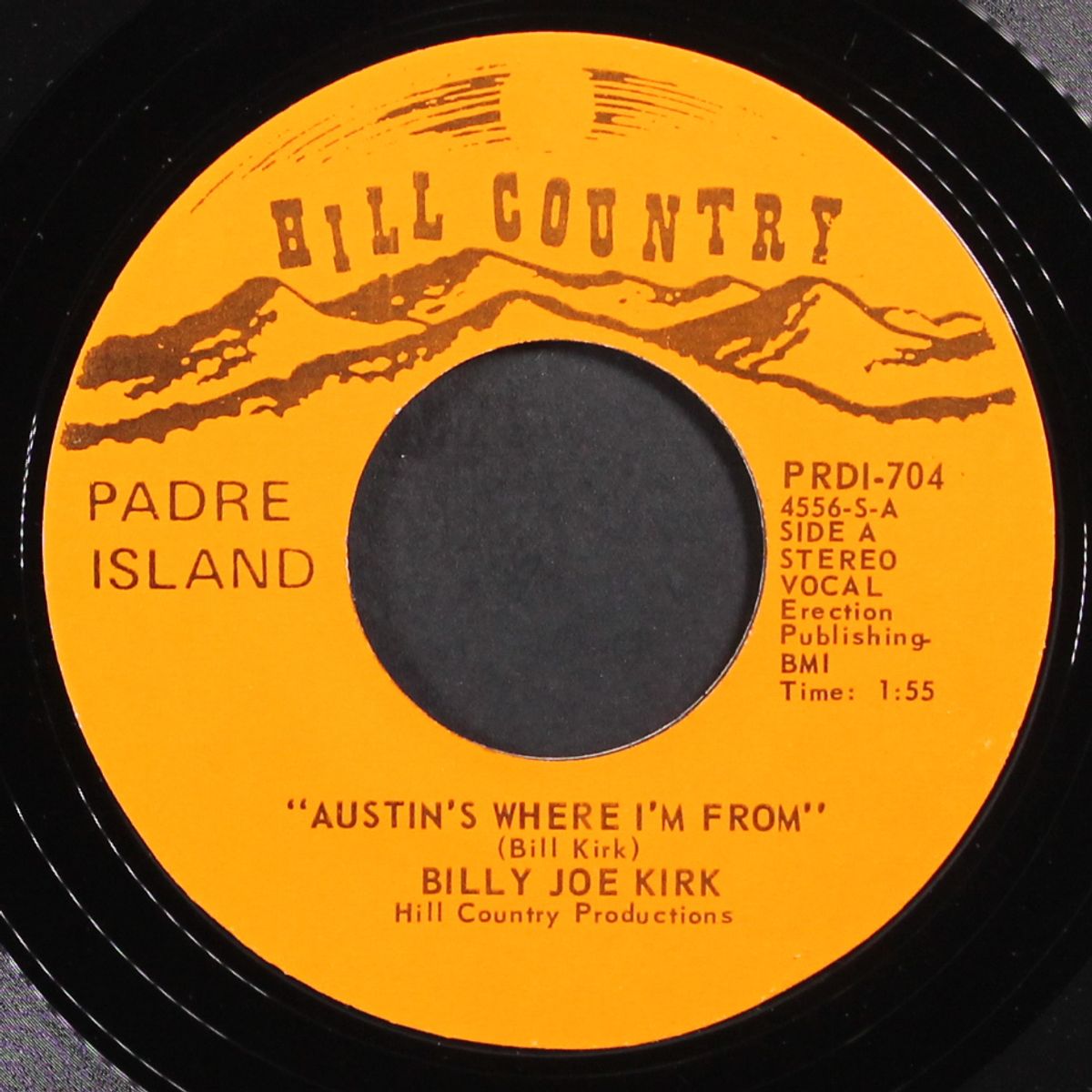 padre island / austin's where i'm from by BILLY JOE KIRK