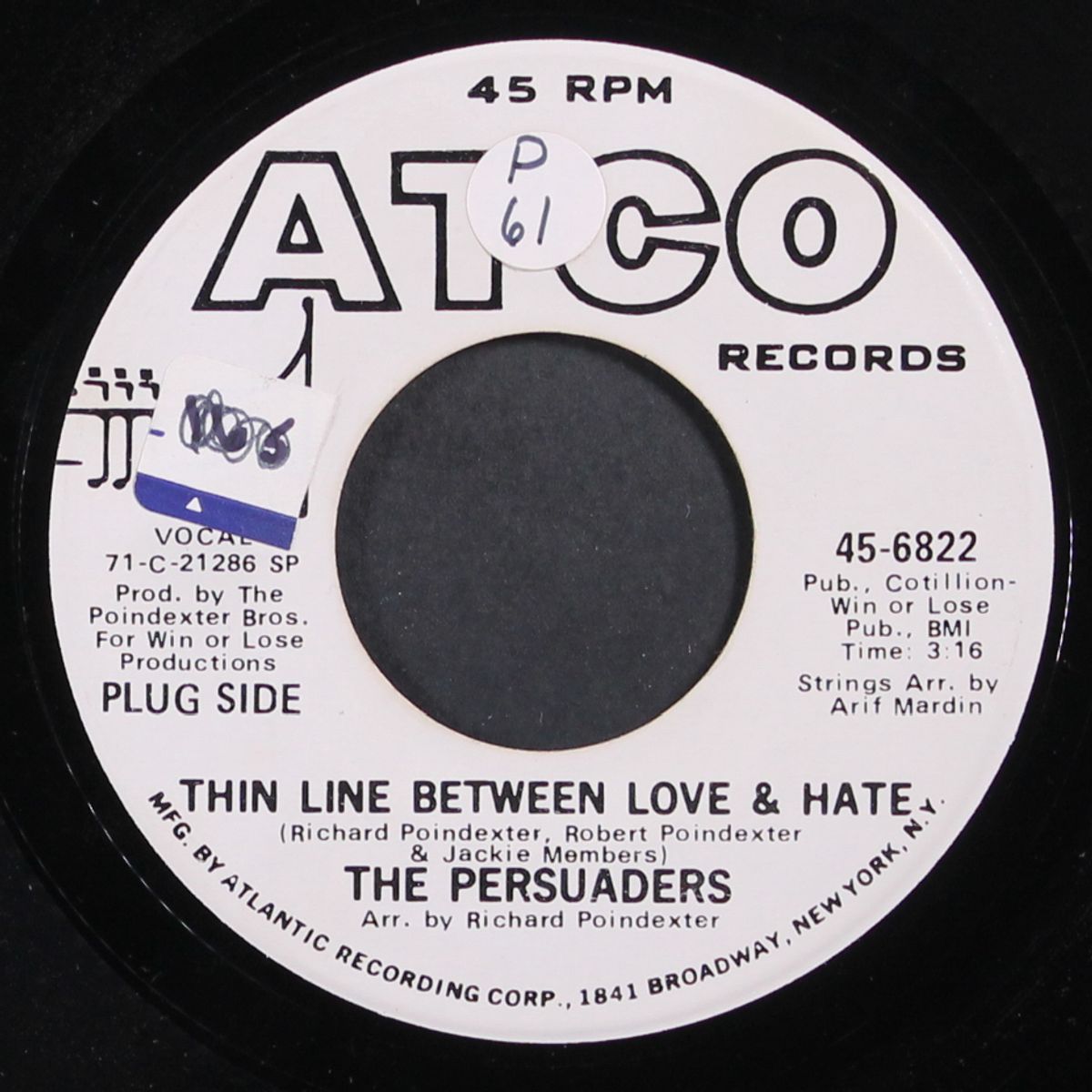 thin line between love & hate by PERSUADERS