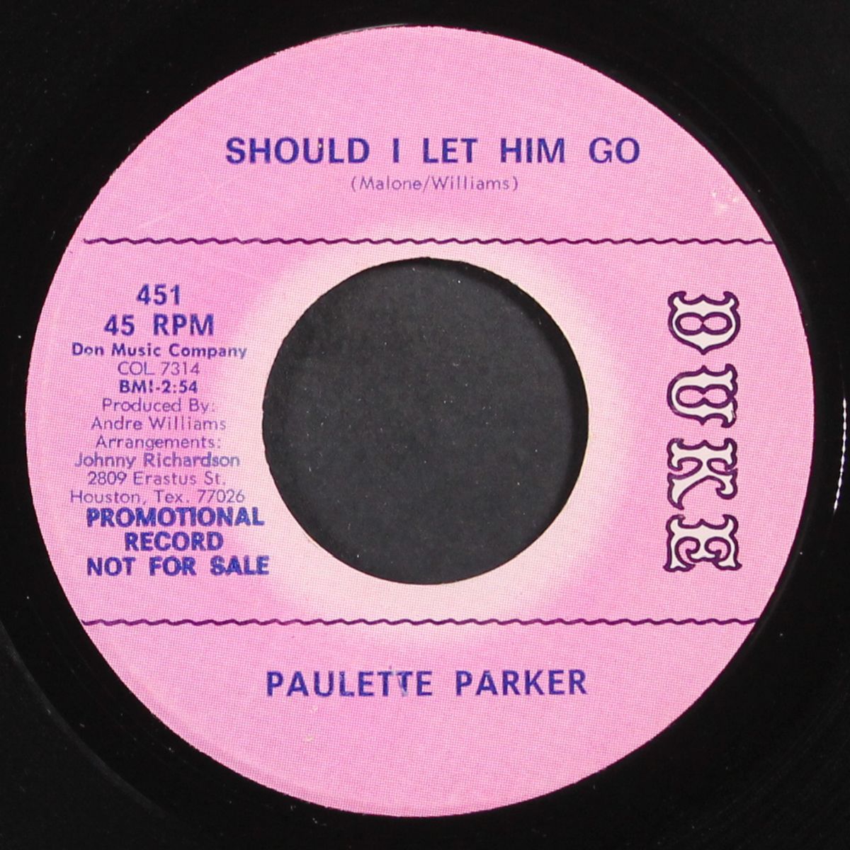 (gimme back) my love / should i let him go by PAULETTE PARKER